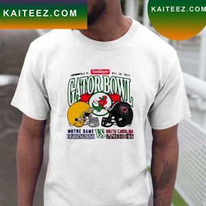 Notre Dame Fighting Irish Vs South Carolina Gamecocks 2022 Taxslayer Gator Bowl matchup T-shirt