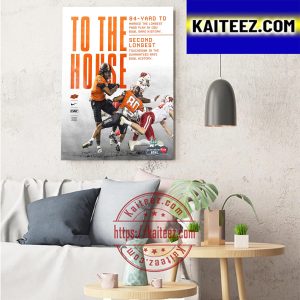 OSU Cowboy Football To The House Art Decor Poster Canvas