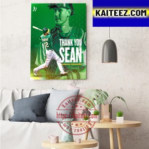 Oakland Athletics Thank You Sean Murphy Best Of Luck In Atlanta Art Decor Poster Canvas