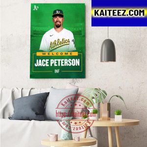 Oakland Athletics Welcome Jace Peterson Art Decor Poster Canvas