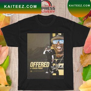 Offered by Coach Prime Colorado Buffaloes Football T-shirt