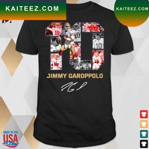 Official 10 Jimmy Garoppolo San Francisco 49ers Signature T-shirt