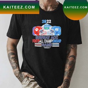 Official 2022 Subway Acc Football Championship Game Clemson Vs North Carolina Football T-shirt