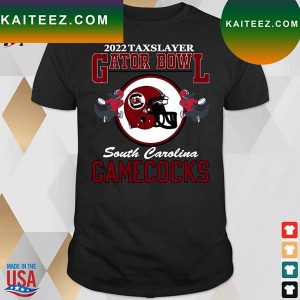 Official 2022 taxslayer gator bowl south carolina gamecocks T-shirt