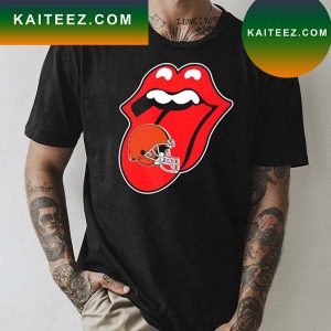 Official Cleveland Browns The Rolling Stones Logo T-shirt