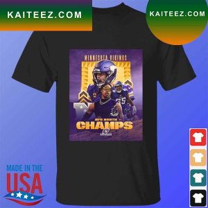 Official Dalvin Cook Minnesota Vikings NFC north champs 2023 T-shirt