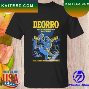 Official Deorro halftime performance football Rams vs raider 2022 T-shirt