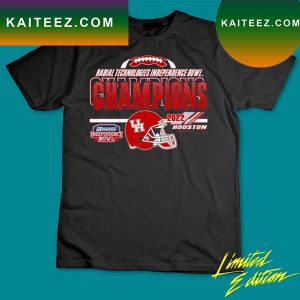 Official Houston Cougars Football 2022 radiance technologies independence bowl champions T-shirt