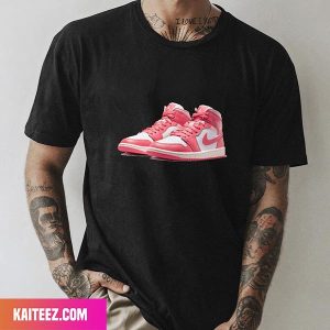 Official Images Air Jordan 1 Mid Strawberries And Cream Fan Gifts T-Shirt