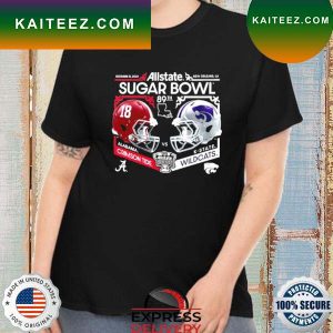 Official K State vs Alabama Allstate Sugar Bowl 2022 Vintage Helmet Matchup T-Shirt