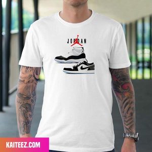 Official Look at A New Concord Inspired Air Jordan 1 Low Style T-Shirt