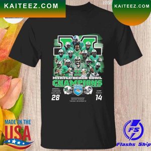Official myrtle beach bowl champions Marshall Thundering Herd roster and UConn Huskies T-shirt