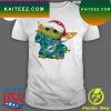 Official santa Baby Yoda Dolphins Light Christmas T-shirt