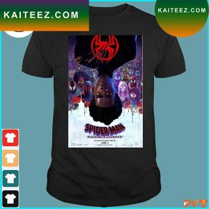 Official spider man across the spider verse portrait poster T-shirt