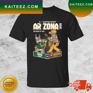 Ohio Bobcats Vs Wyoming Cowboys Barstool Sports Arizona Bowl 2022 T-shirt