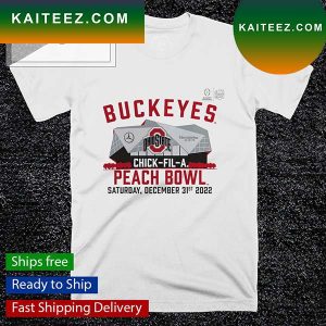 Ohio State Buckeyes College Football Playoff 2022 Peach Bowl Gameday Stadium T-shirt