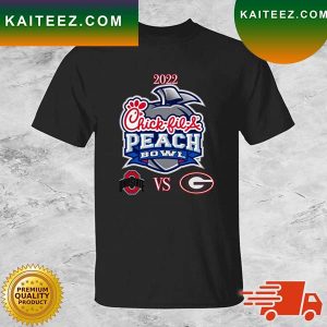 Ohio State Buckeyes Vs Georgia Bulldogs 2022 Chick-Fil-A Peach Bol T-shirt
