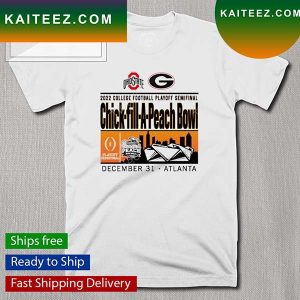 Ohio State Buckeyes Vs Georgia Bulldogs College Football Playoff Semifinal Chick-Fil-A Peach Bowl 2022 T-shirt