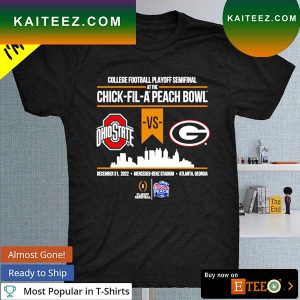 Ohio State Buckeyes vs Georgia Bulldogs College Football Playoff Chick-fil-a Peach Bowl 2022 T-shirt