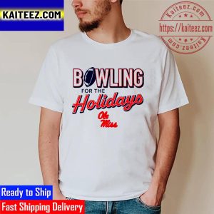Ole Miss Rebels Bowling For The Holidays 2022 Vintage T-Shirt