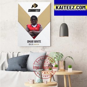 Omar White Committed Colorado Buffaloes Football Art Decor Poster Canvas