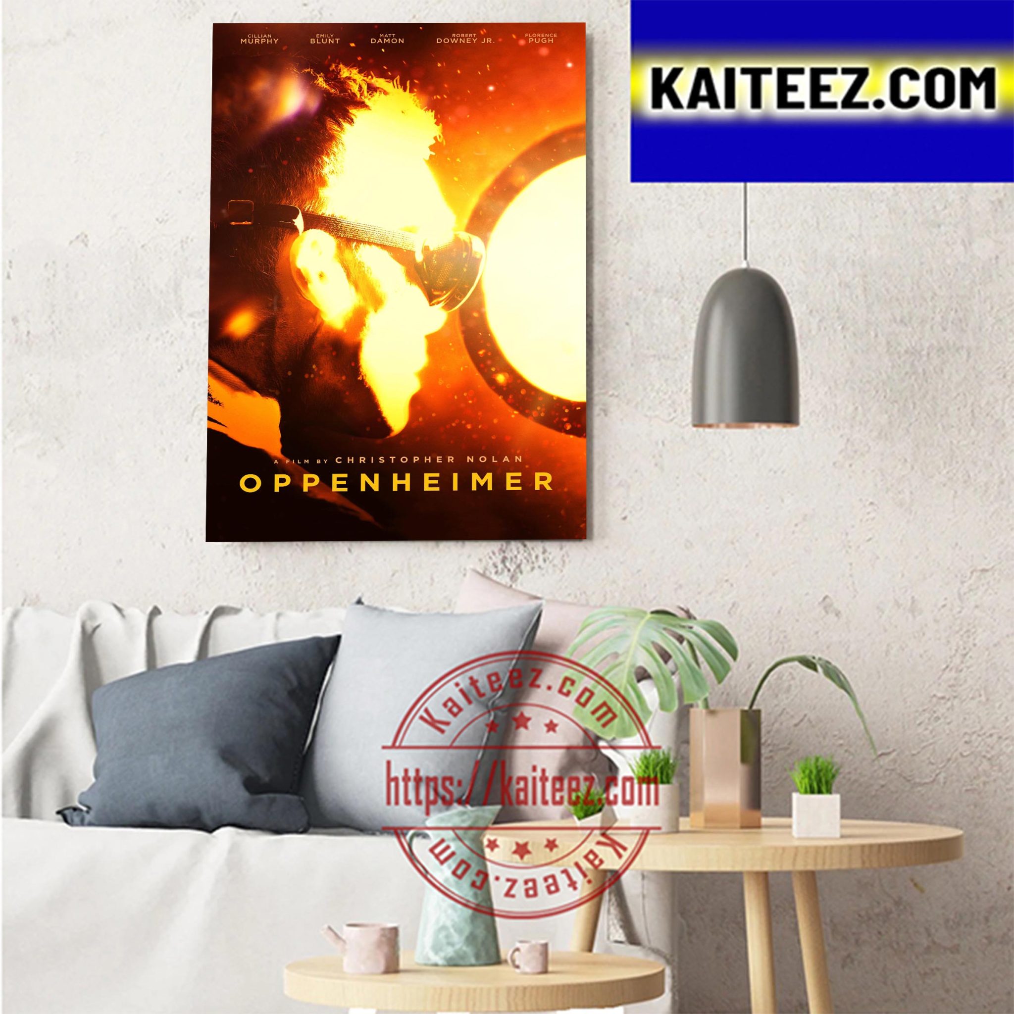 Oppenheimer By Christopher Nolan Official Poster Canvas - Kaiteez