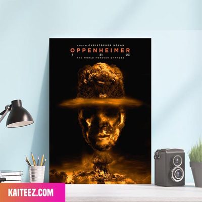 Oppenheimer By Christopher Nolan Official Poster Canvas - Kaiteez