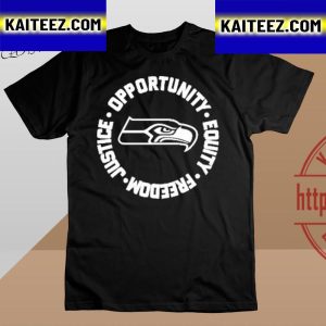 Opportunity Equality Freedom Justice Seattle Seahawks Vintage T-Shirt