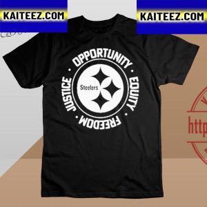 Opportunity Equality Freedom Justice Steelers Vintage T-Shirt