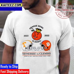 Orange Bowl Matchup 2022 Tennessee Vs Clemson Vintage T-Shirt