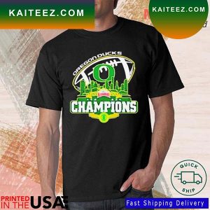 Oregon Ducks Logo Alamo Bowl City 2022 Champions T-Shirt
