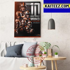 Oregon State Football 10 Wins 3rd Time In Program History Art Decor Poster Canvas