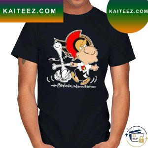 Ottawa Senators Snoopy and Charlie Brown dancing T-shirt