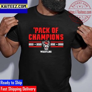 Pack Of Champions NC State Wrestling Vintage T-Shirt