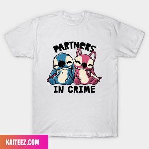Partners In Crime Cute Lover – Stitch x Disney Happy Valentine Day Style T-Shirt