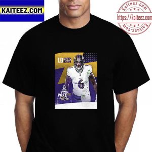 Patrick Queen In NFL Pro Bowl Game Vote 23 With Baltimore Ravens Vintage T-Shirt