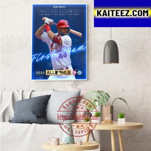 Paul Goldschmidt 2022 All MLB First Team 1st Base St Louis Cardinals Art Decor Poster Canvas