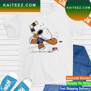 Peanuts Usa Hockey Snoopy Goalie T-shirt