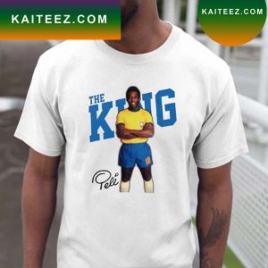Pele 10 The King Football Player With Cup Legend Brazil Brasil RIP Signature Retro Vintage Bootleg Rap Style Fan Gift T-Shirt