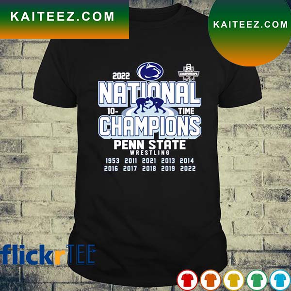 Penn State Nittany Lions Wrestling 2022 National Champions T-shirt ...