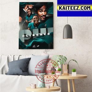 Philadelphia Eagles Clinched NFL Playoffs Art Decor Poster Canvas