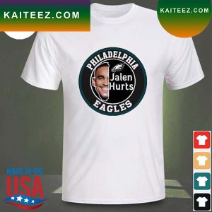 Philadelphia Eagles quarterback Jalen Hurts logo T-shirt