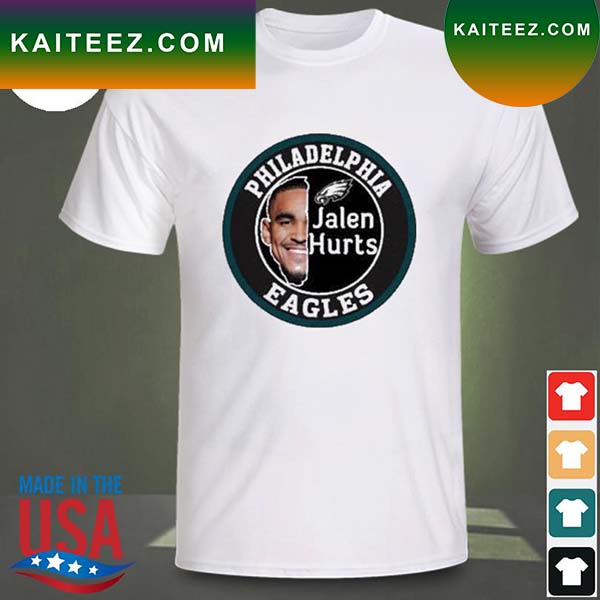 Philadelphia Eagles quarterback Jalen Hurts logo T-shirt - Kaiteez