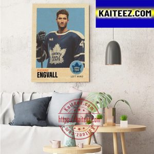 Pierre Engvall Left Wing Toronto Maple Leafs NHL Art Decor Poster Canvas