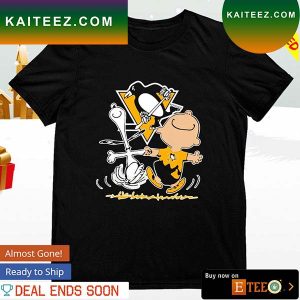 Pittsburgh Penguins Snoopy and Charlie Brown dancing T-shirt