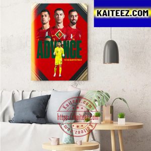 Portugal Advance To The Quarter Finals FIFA World Cup Qatar 2022 Art Decor Poster Canvas