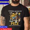 RIP Brazil Football Legends Pele 1940 2022 Legends Never Die Vintage T-Shirt