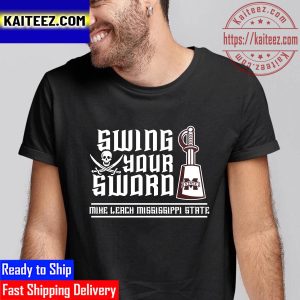 RIP Bulldogs Mississippi Coach Mike Leach Swing Your Sword Vintage T-Shirt