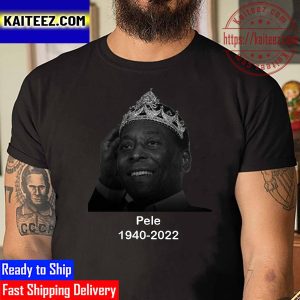 RIP King Football Pele 1940 2022 Brazil Legend With Crown By Neymar Jr Vintage T-Shirt