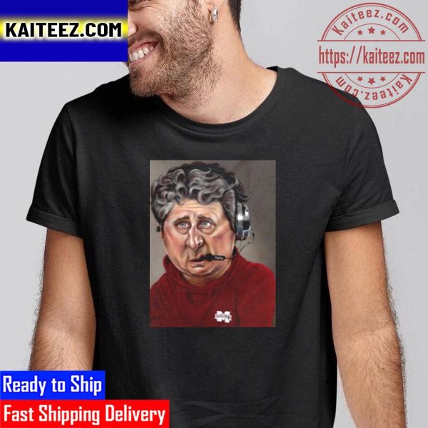 RIP Mike Leach Football Artwork Vintage T-Shirt